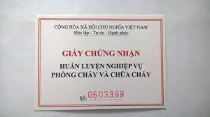 Lệ phí cấp giấy chứng nhận huấn luyện PCCC